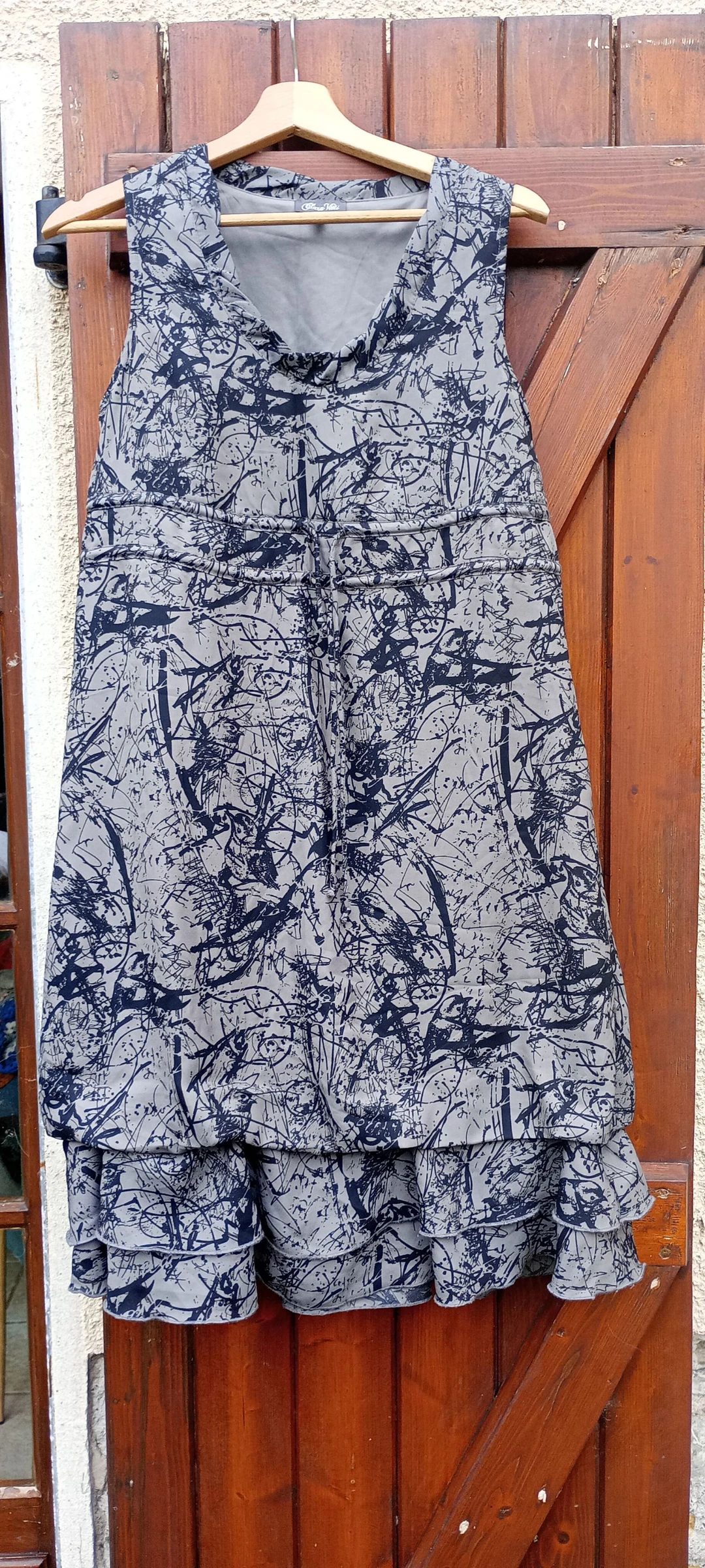 vestido abstracto talla 36 en muy buen estado – photo 2